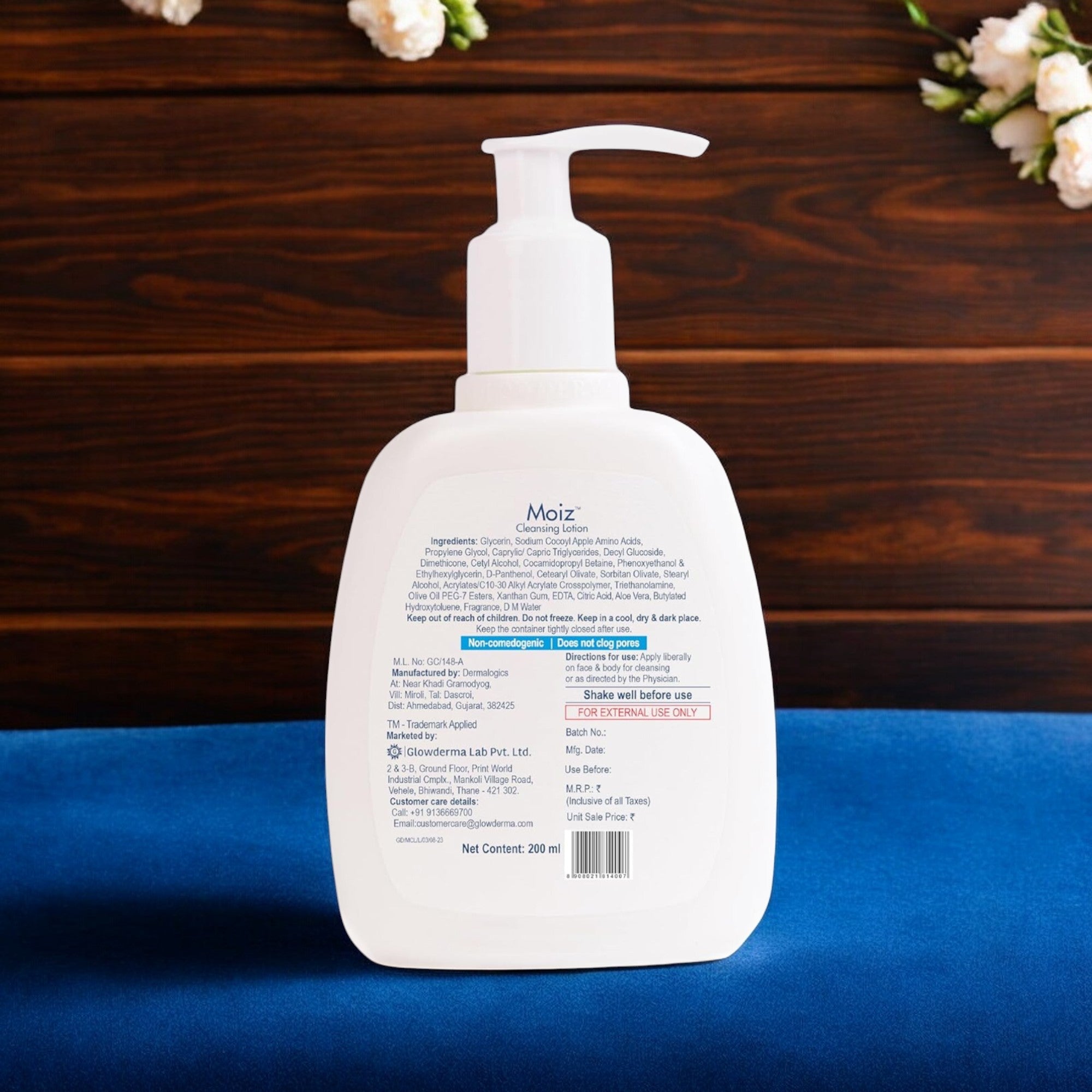 Moiz Cleansing Face & Body Lotion - Hydrating Skincare 200ml