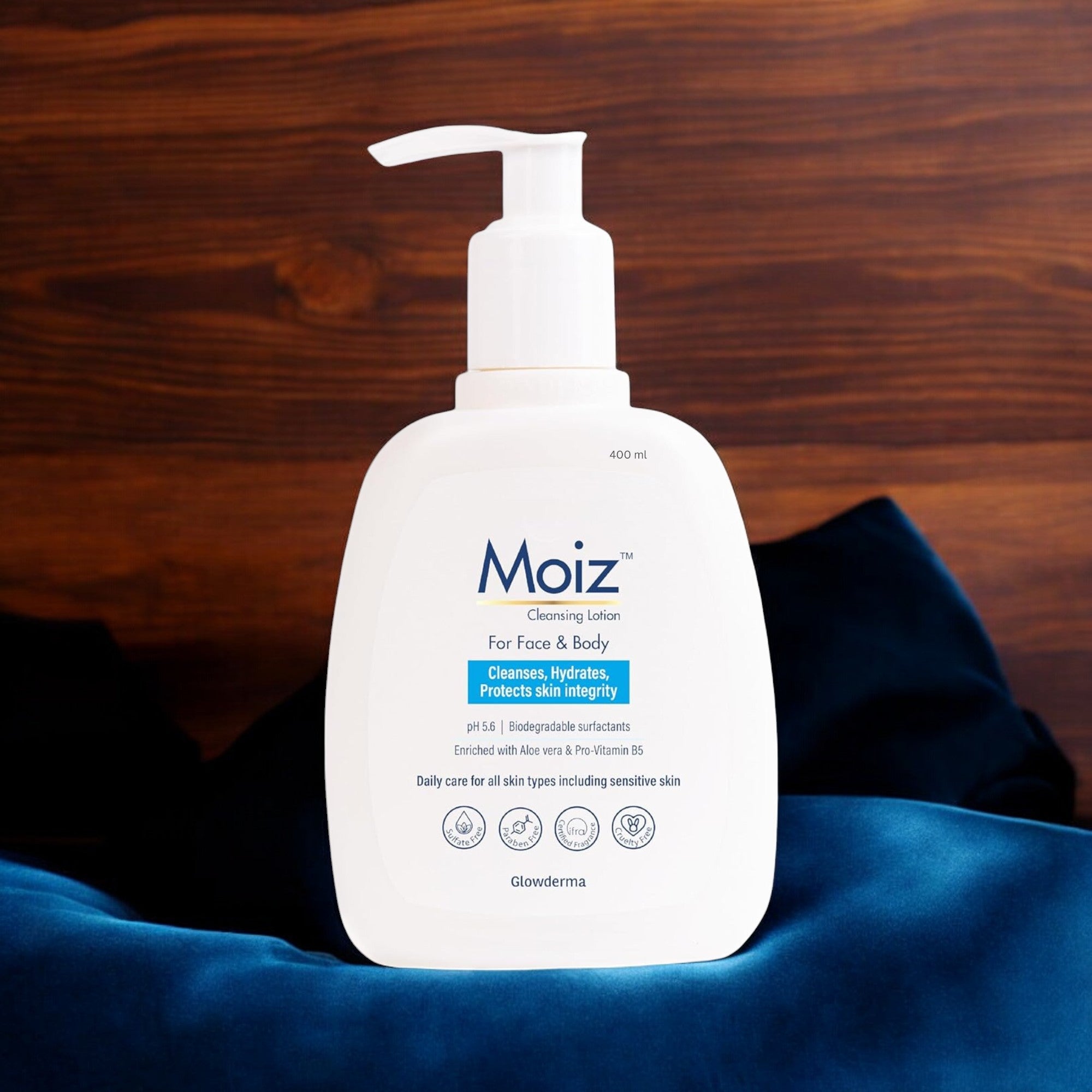 Moiz Cleansing Face & Body Lotion - Cosmosentials
