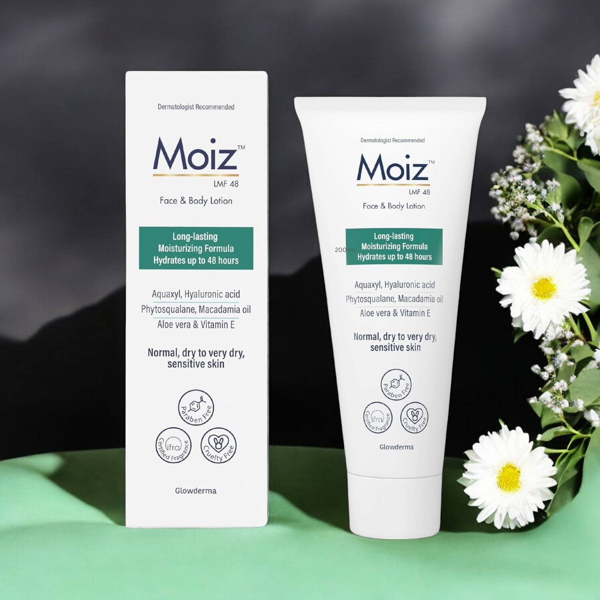 Moiz LMF 48 Face & Body Lotion - Cosmosentials