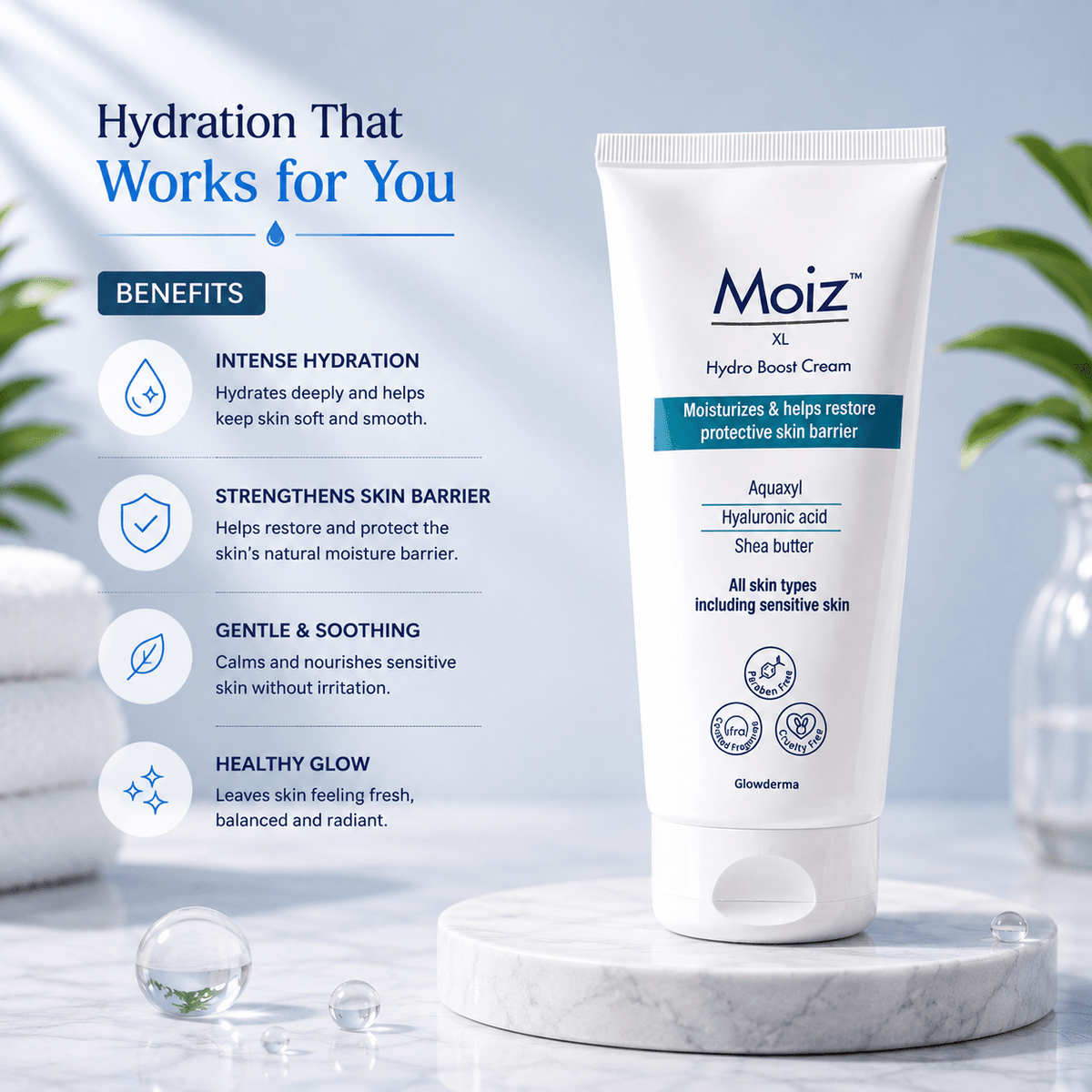 Moiz XL Hydro Boost Cream - Cosmosentials