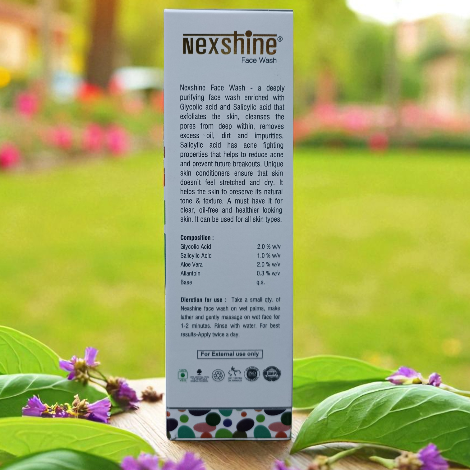 Nexshine face wash - Cosmosentials