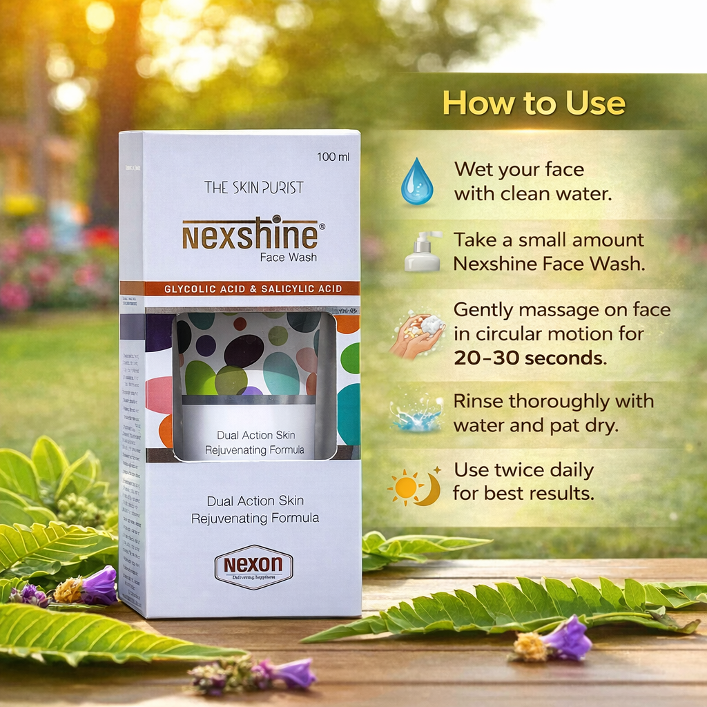 Nexshine face wash - Cosmosentials