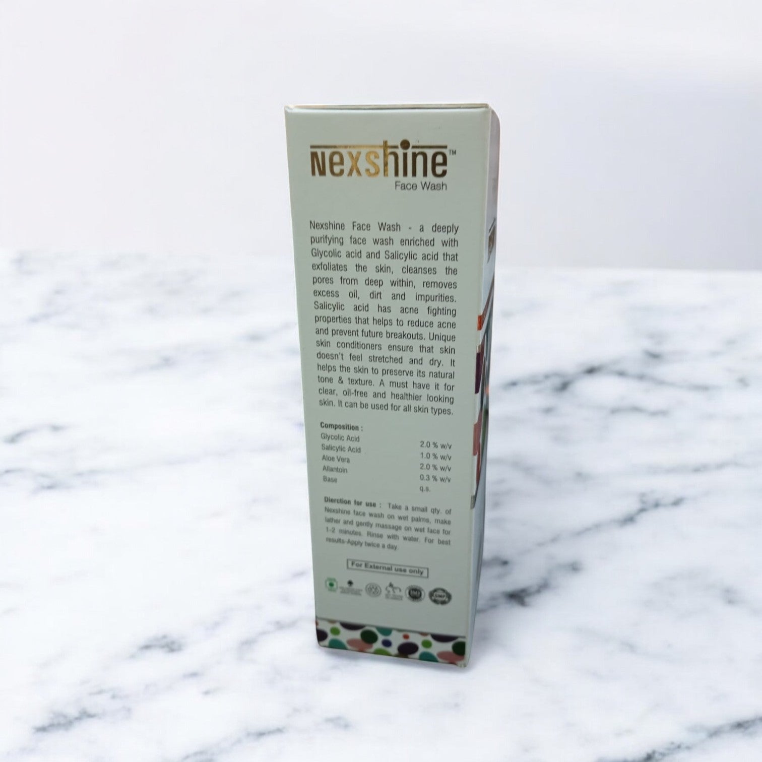 Nexshine face wash - Cosmosentials