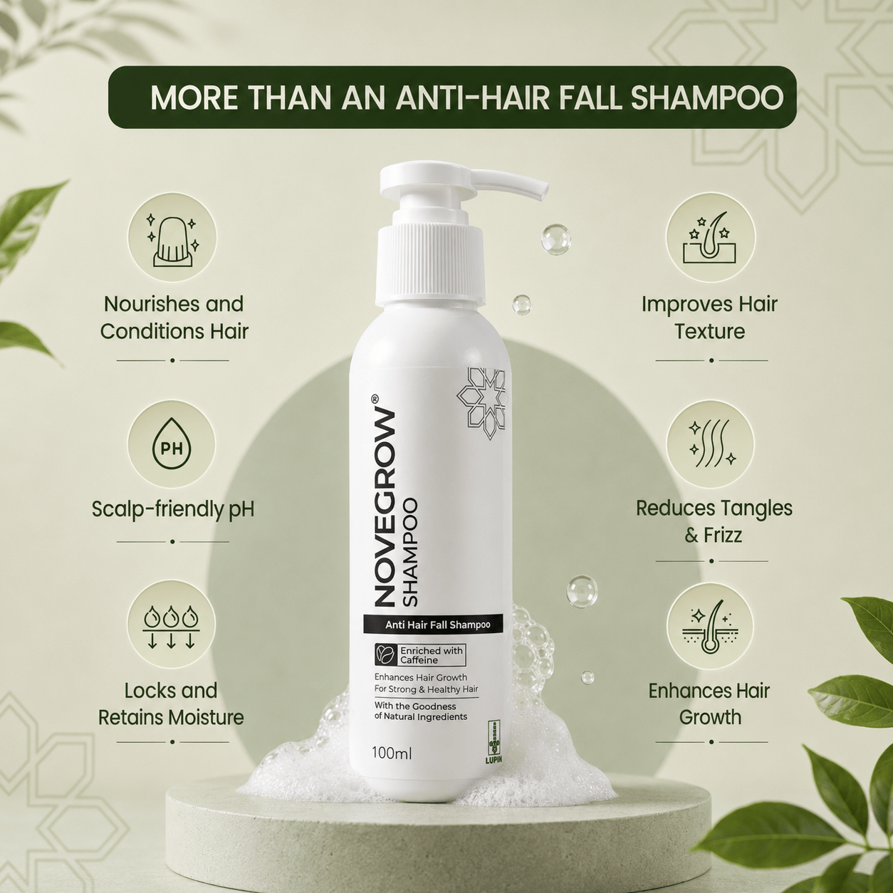 Novegrow Anti Hair Fall Shampoo - Cosmosentials