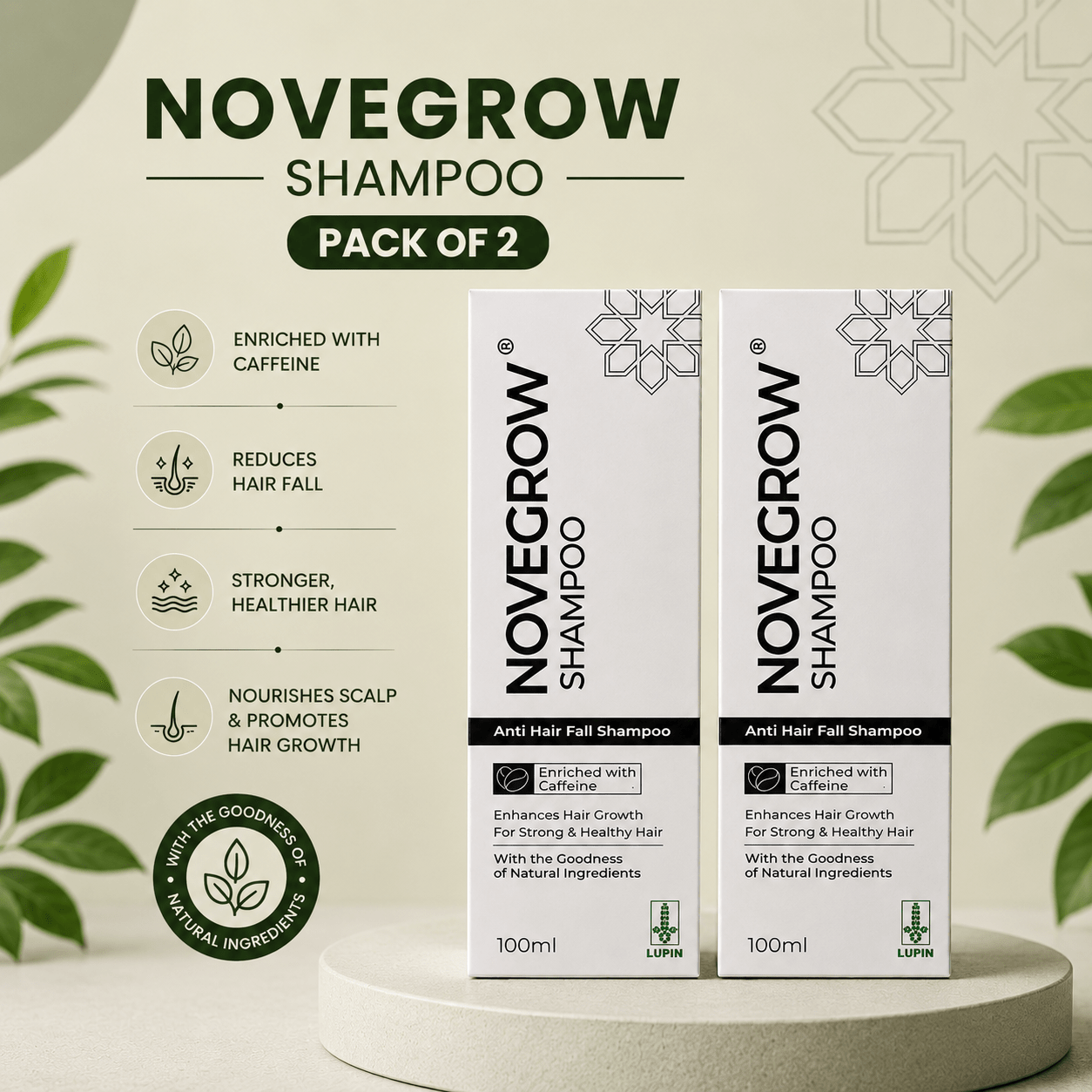 Novegrow Anti Hair Fall Shampoo - Cosmosentials