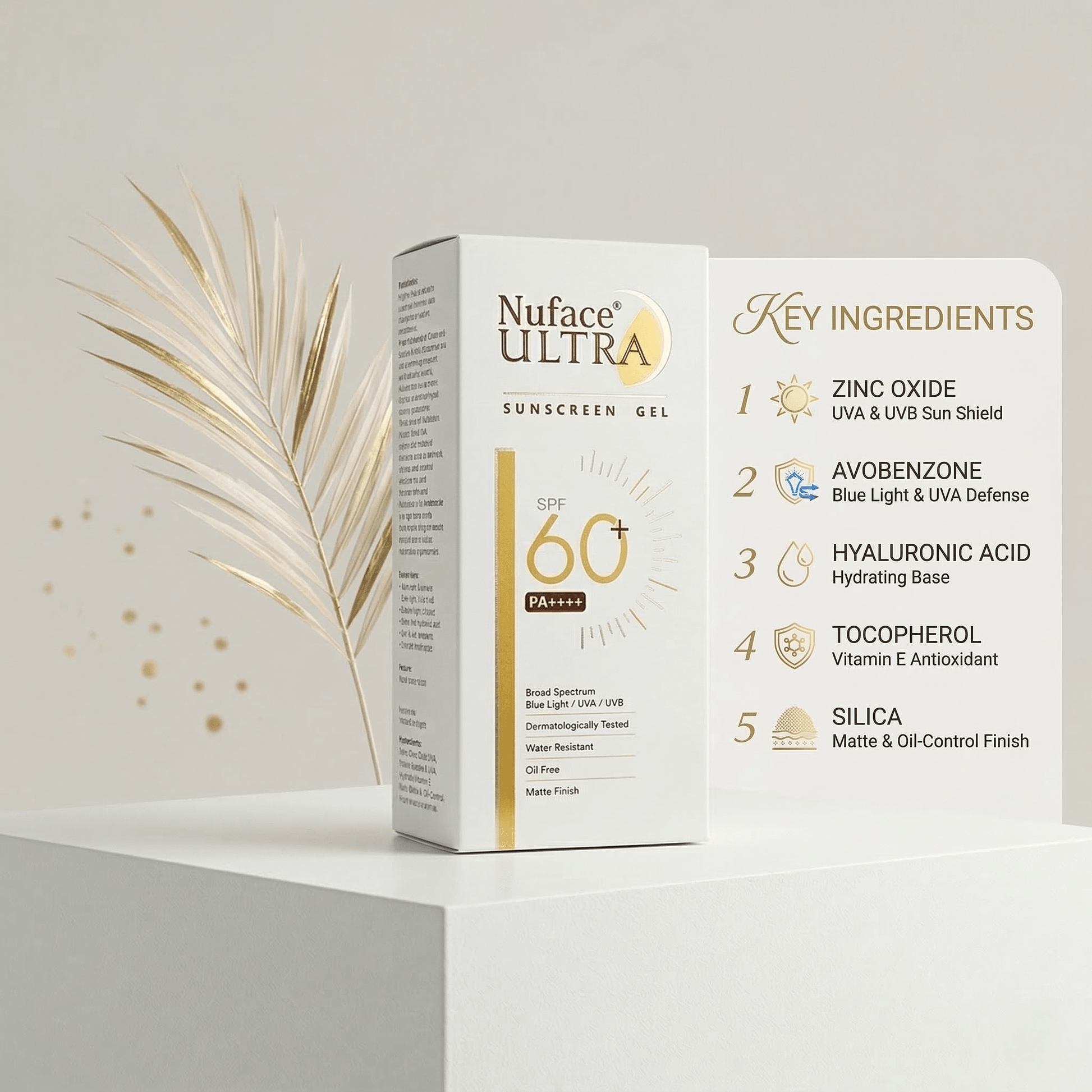 Nuface Ultra Sunscreen Gel SPF 60+ PA++++ - Cosmosentials