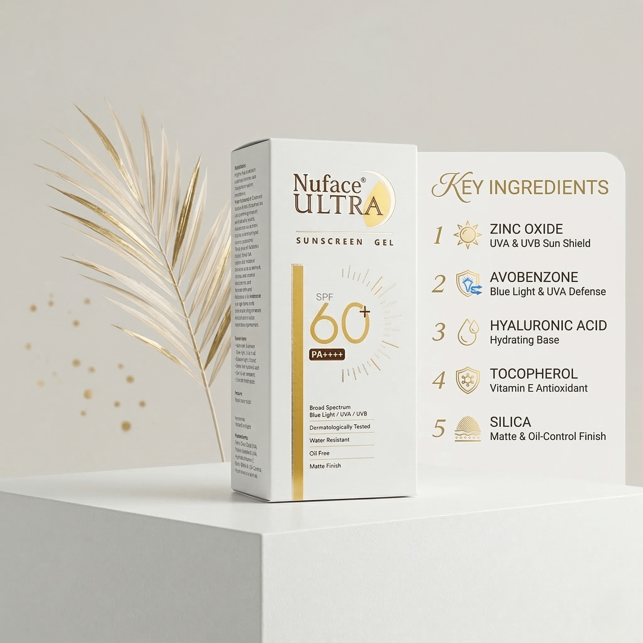 Nuface Ultra Sunscreen Gel SPF 60+ PA++++ - Cosmosentials