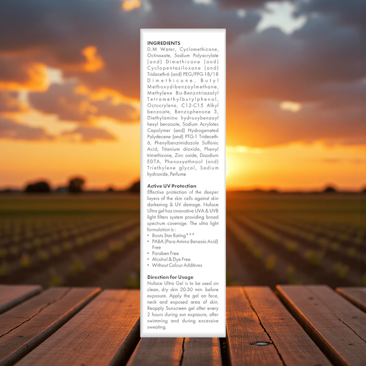 Nuface Ultra Sunscreen Gel SPF 60+ PA++++ - Cosmosentials