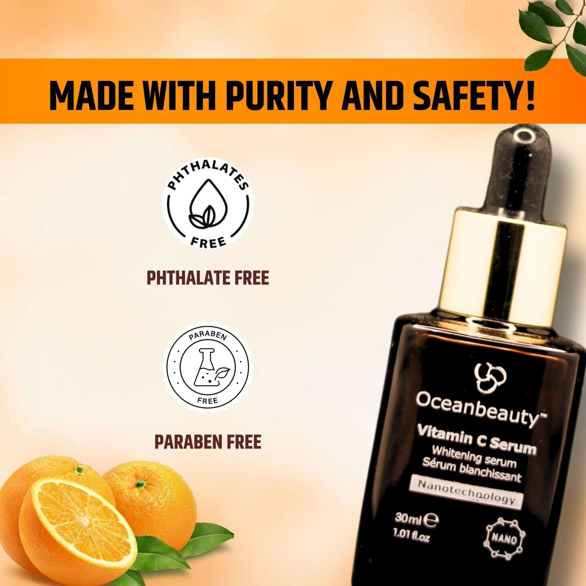 Oceanbeauty Foaming Facewash & Oceanbeauty Vitamin C Serum - Cosmosentials