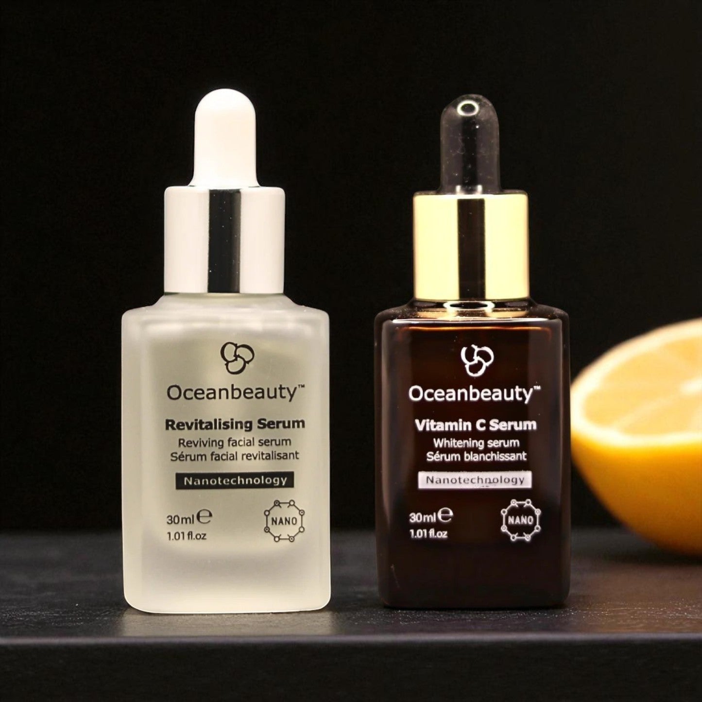 Oceanbeauty Revitalising Serum & Vitamin C Serum - Cosmosentials