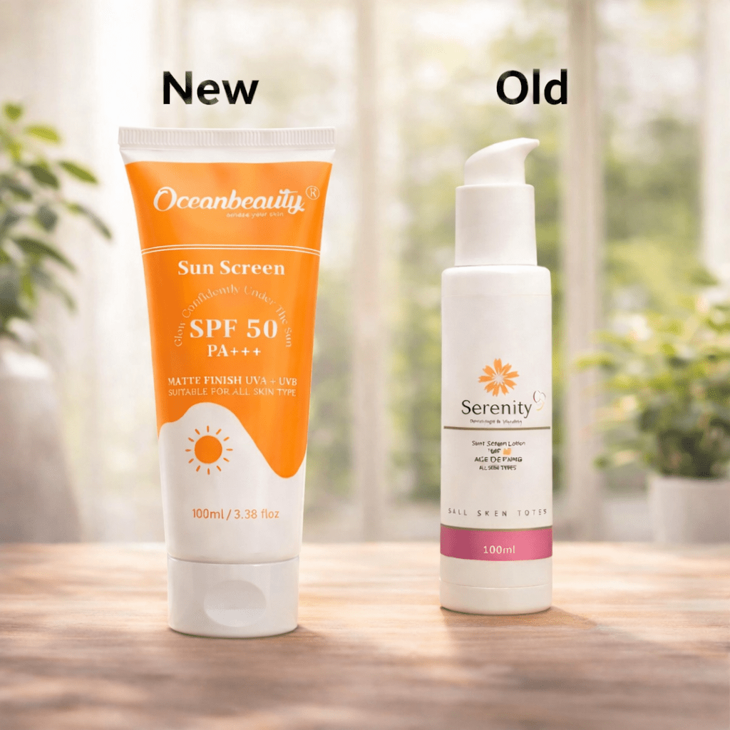 Oceanbeauty Sunscreen SPF 50 PA+++ & Oceanbeauty Foaming Facewash - Cosmosentials