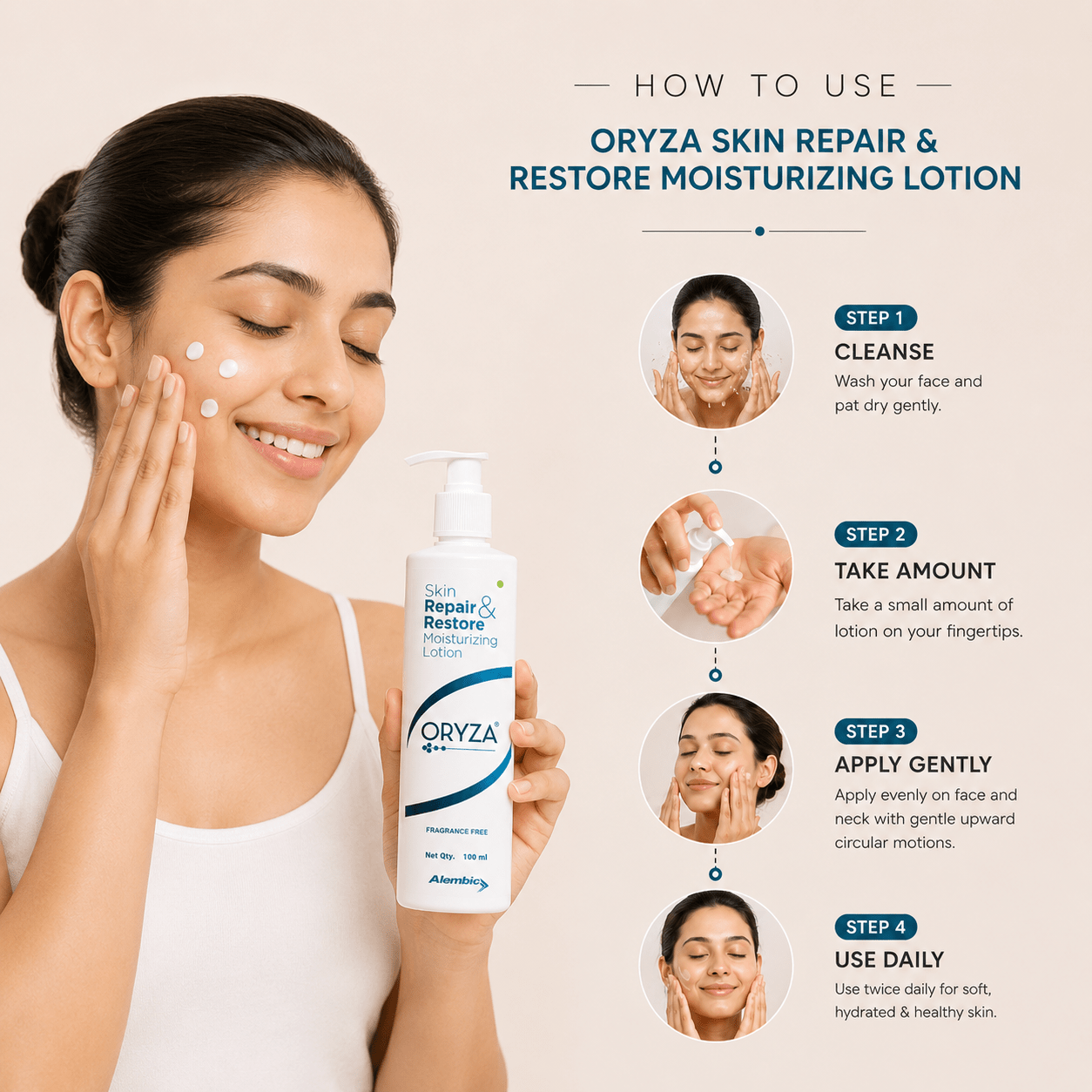 ORYZA Skin Repair & Restore Moisturizing Lotion - Cosmosentials