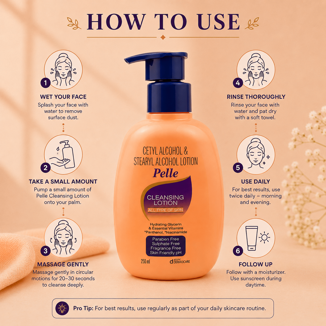 Pelle Cleansing Lotion (250ml) - Cosmosentials