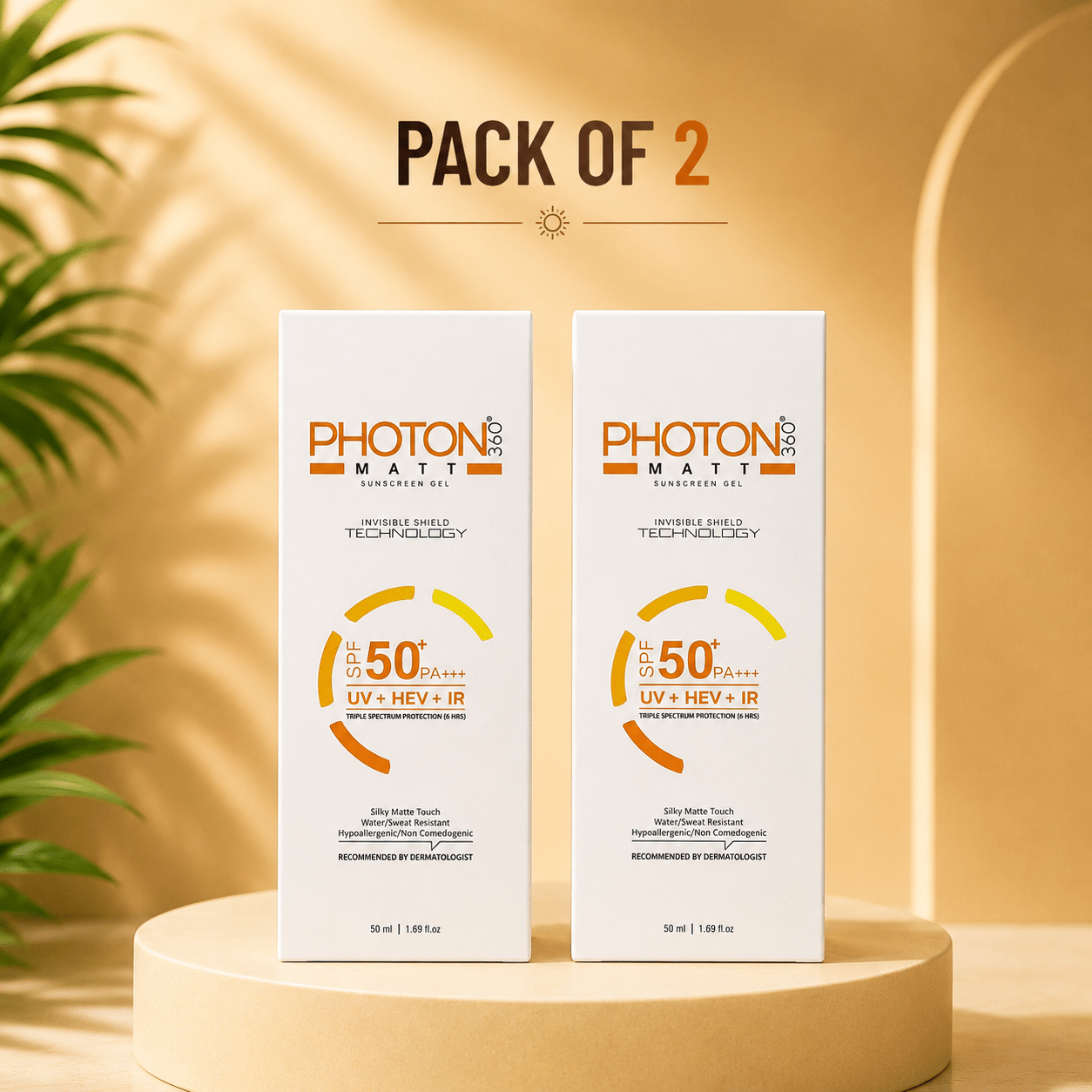 Photon 360 Matt Sunscreen Gel SPF 50+ PA+++ - Cosmosentials