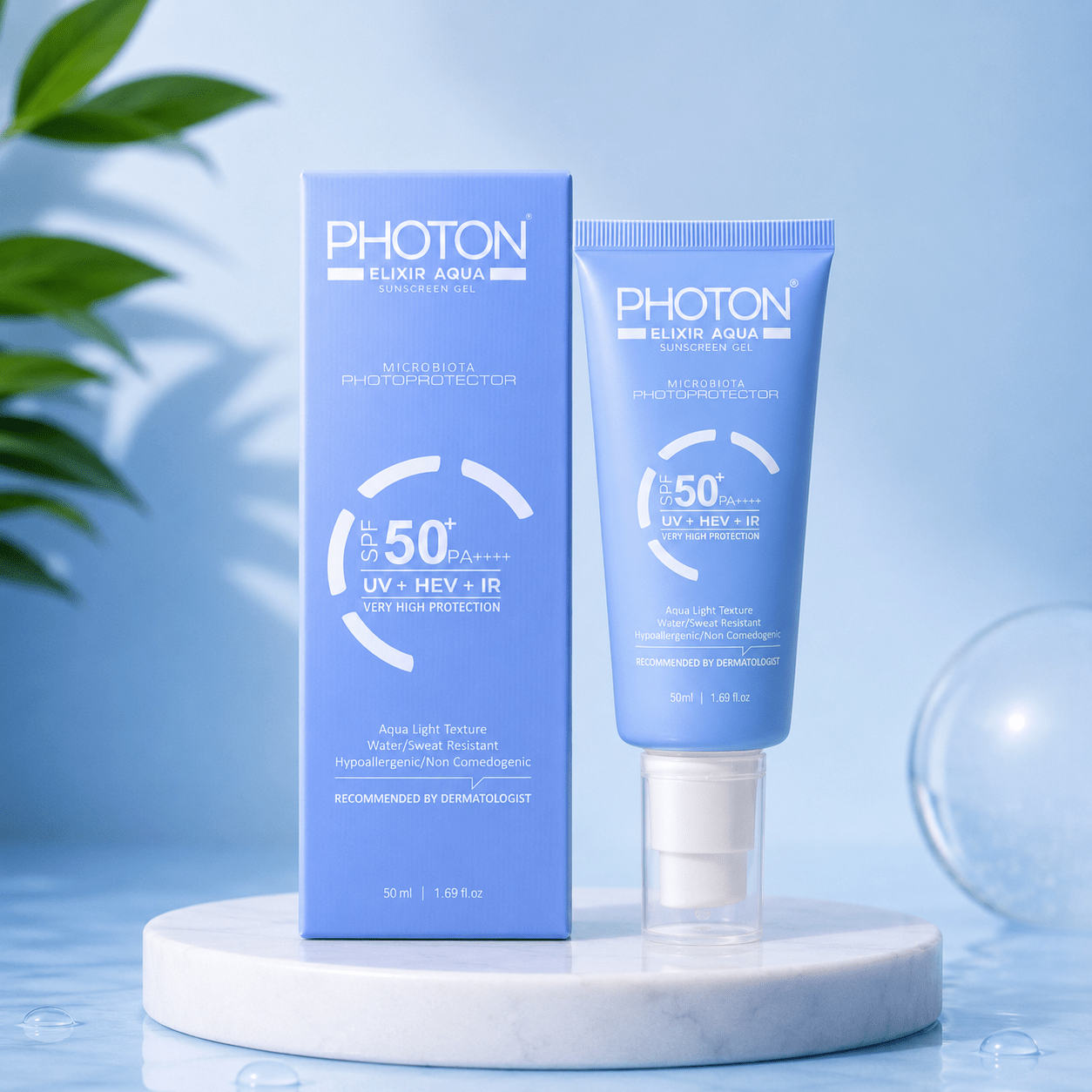 Photon Elixir Aqua Sunscreen Gel SPF 50+ PA++++ - Cosmosentials