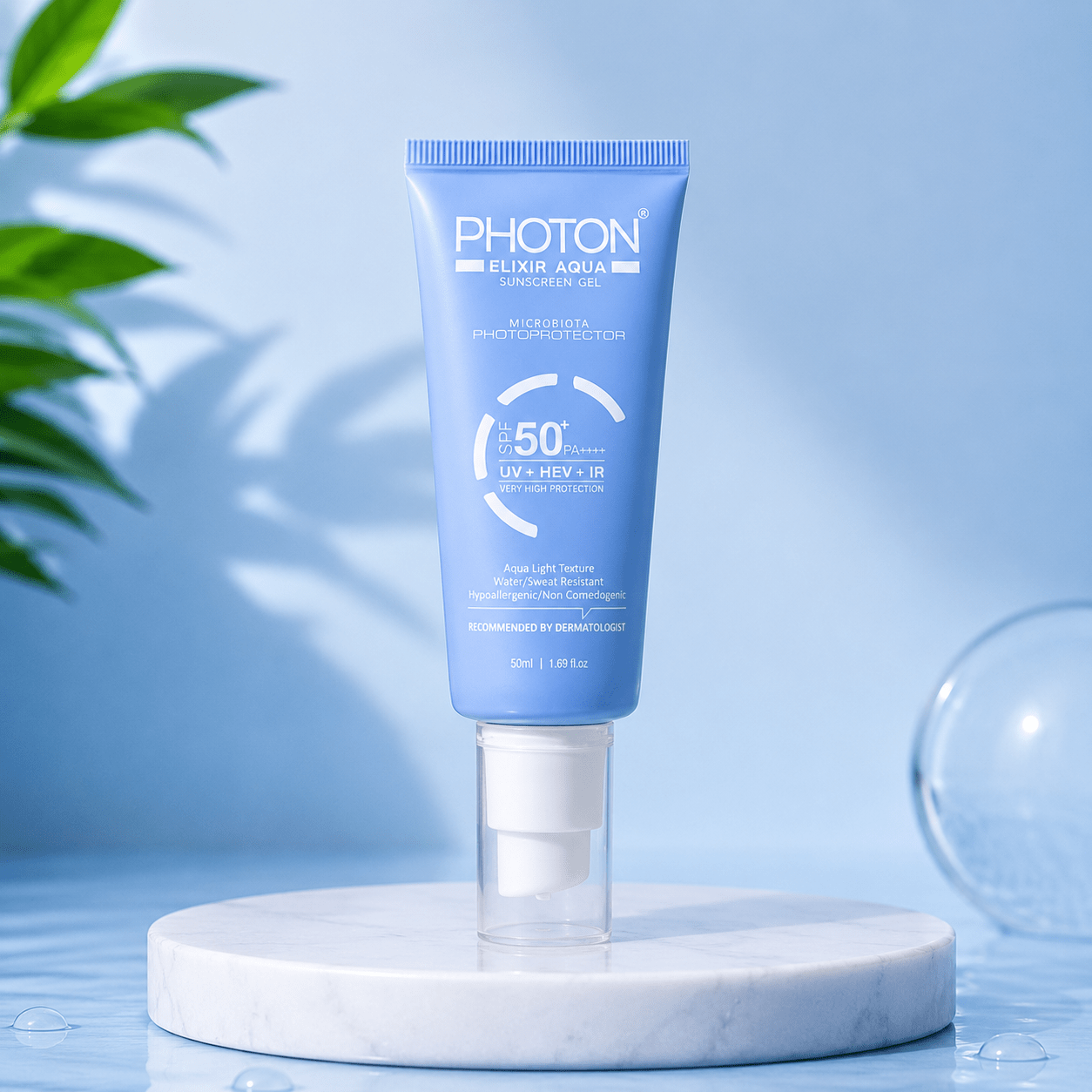 Photon Elixir Aqua Sunscreen Gel SPF 50+ PA++++ - Cosmosentials