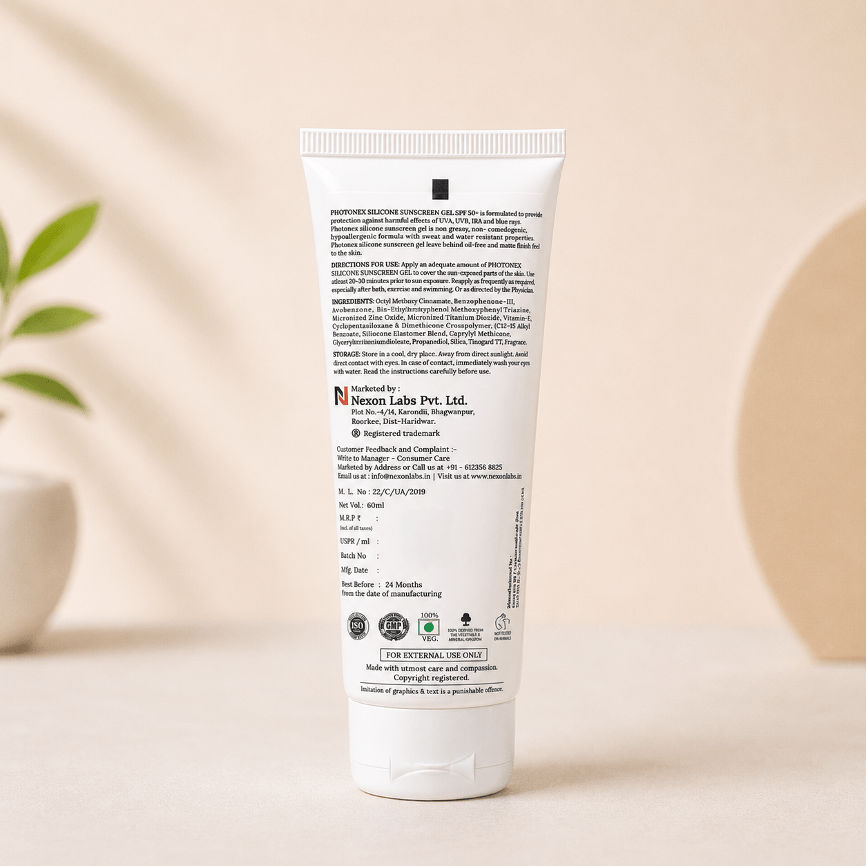 Photonex Silicone Sunscreen Gel SPF 50+ PA+++ - Cosmosentials