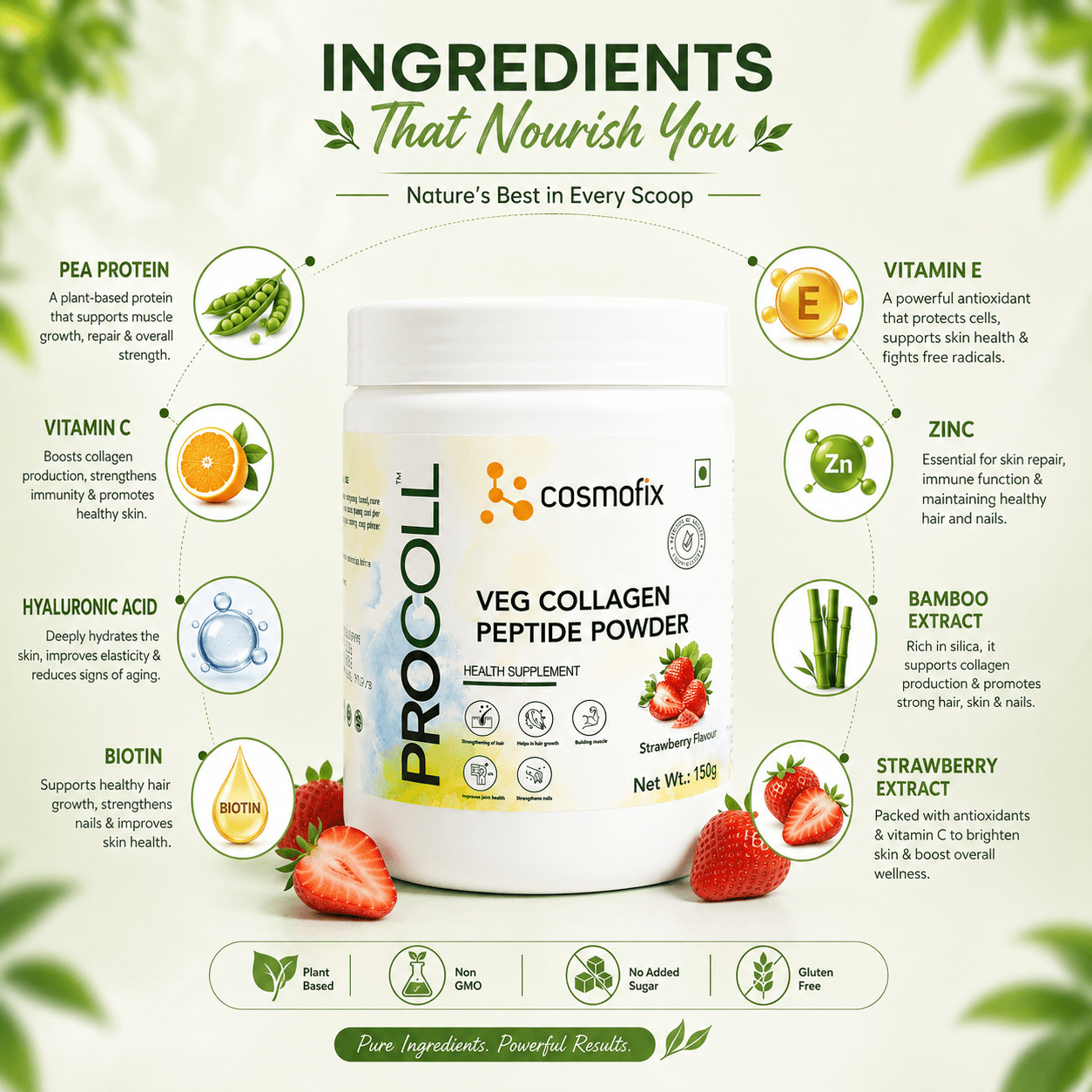 Procoll Veg Collagen Peptide - Cosmosentials
