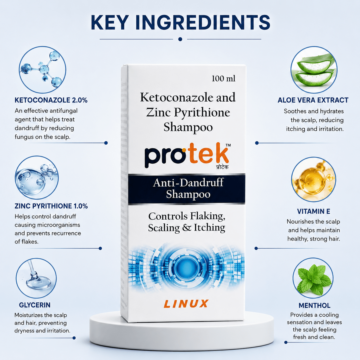 Protek Anti-Dandruff Shampoo - Cosmosentials