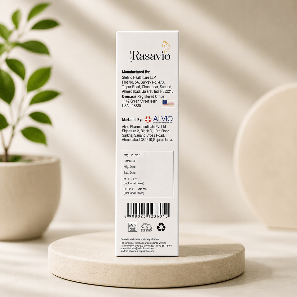 Rasavio Aqua Gel Sunscreen Lotion SPF 50 PA+++ Ultra Blue - Cosmosentials