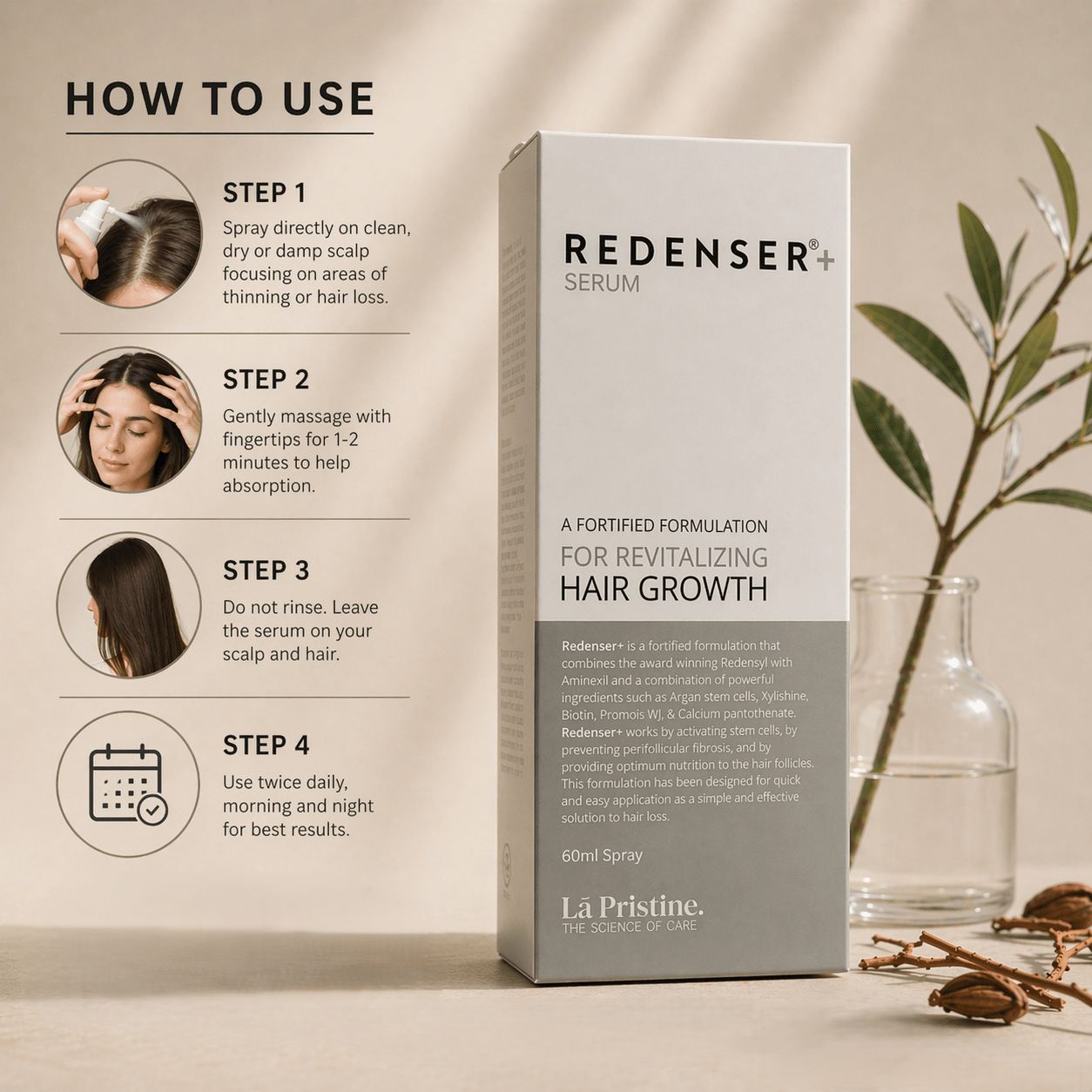 Redenser+ Hair Growth Serum - Cosmosentials