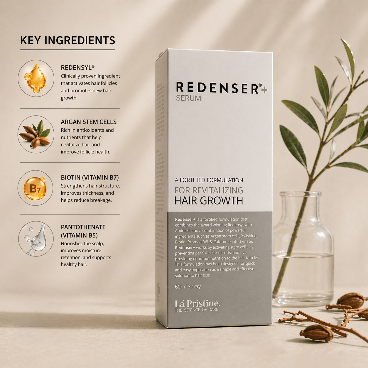 Redenser+ Hair Growth Serum - Cosmosentials