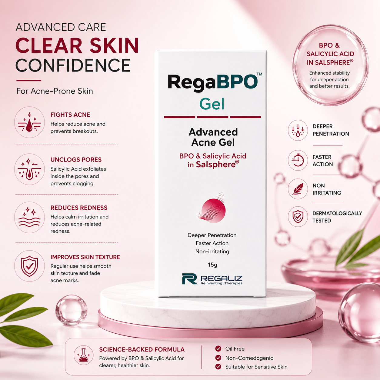 RegaBPO Advanced Acne Gel - Cosmosentials