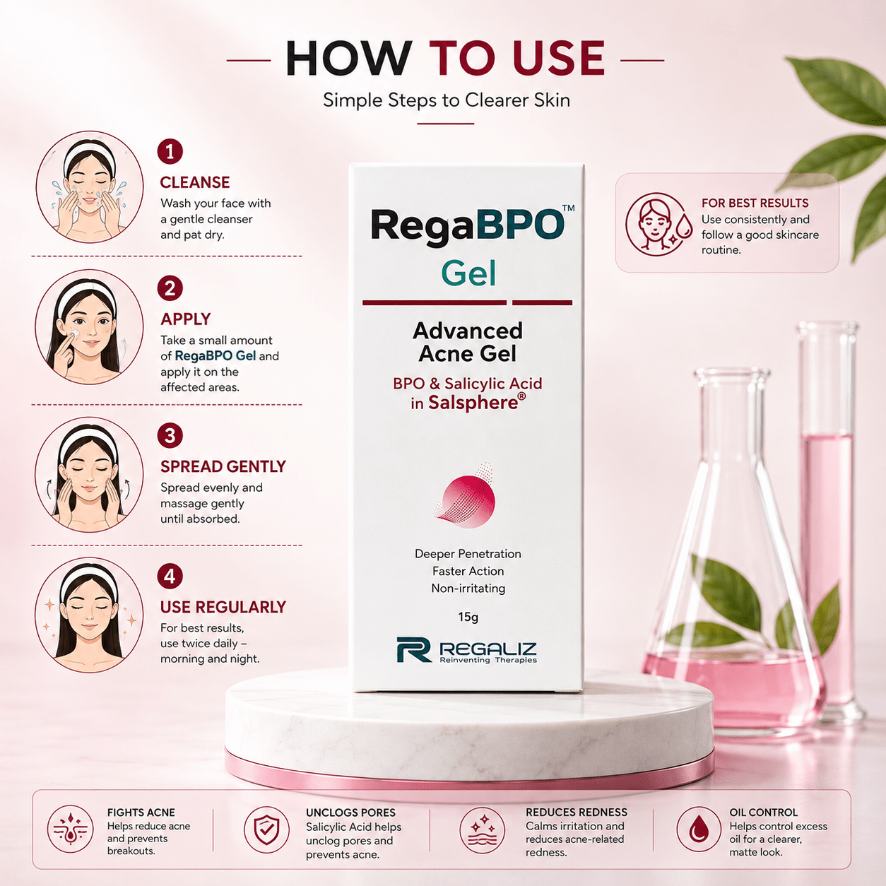 RegaBPO Advanced Acne Gel - Cosmosentials