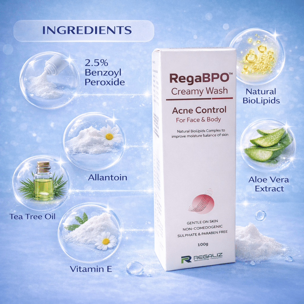 Buy RegaBPO Creamy Wash for Acne Control & Oil-Free Skin