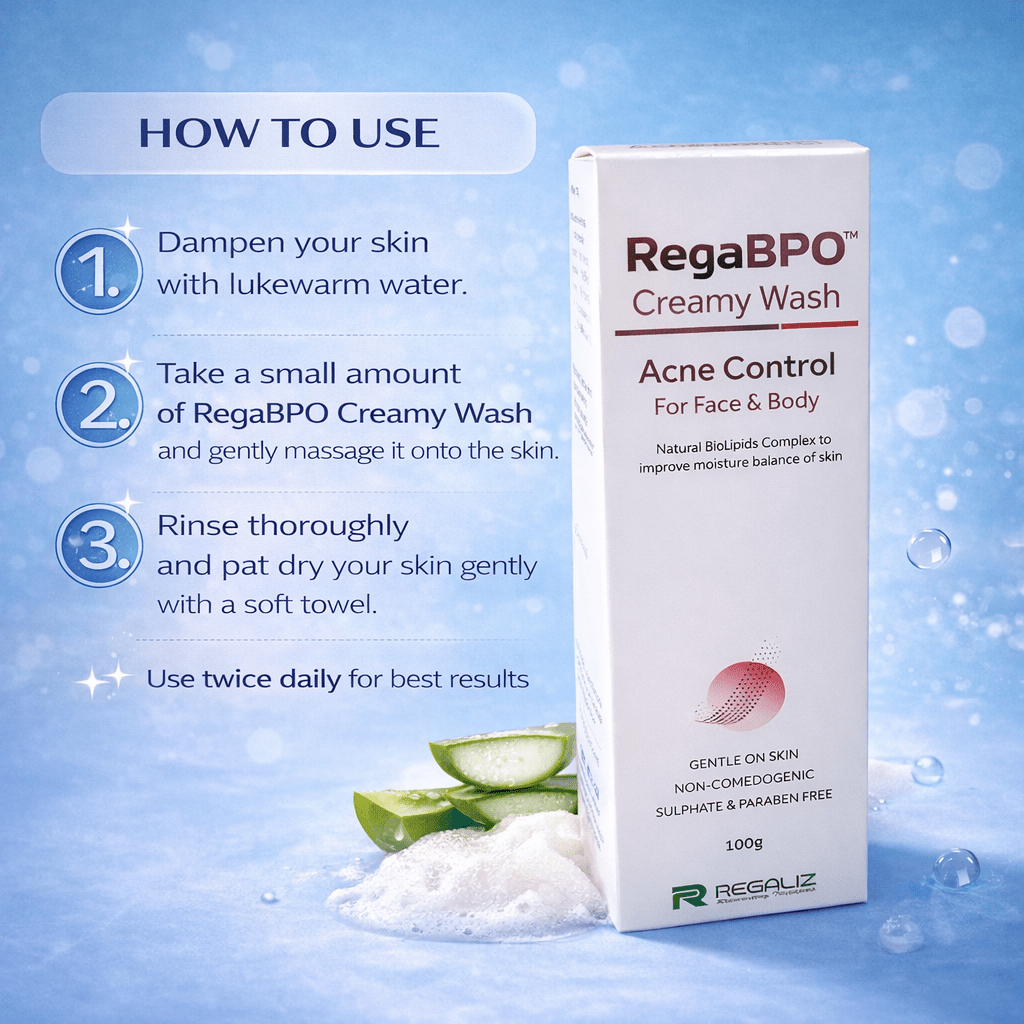 Buy RegaBPO Creamy Wash for Acne Control & Oil-Free Skin
