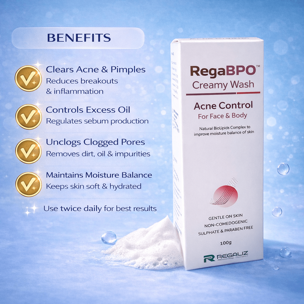 Buy RegaBPO Creamy Wash for Acne Control & Oil-Free Skin