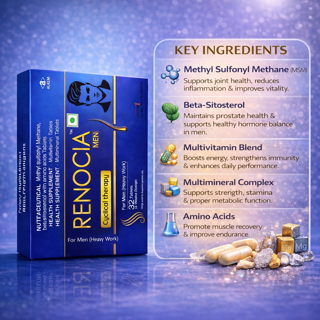 Renocia Men Cyclical Therapy Tablets - Cosmosentials