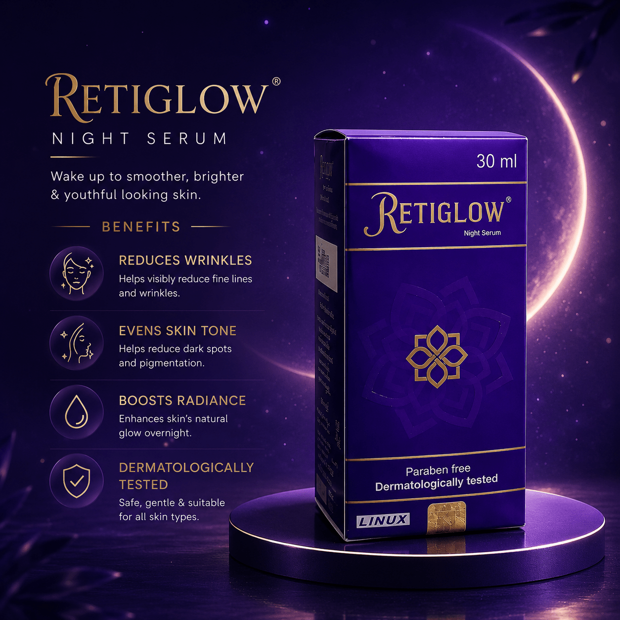 Retiglow Night Serum - Cosmosentials