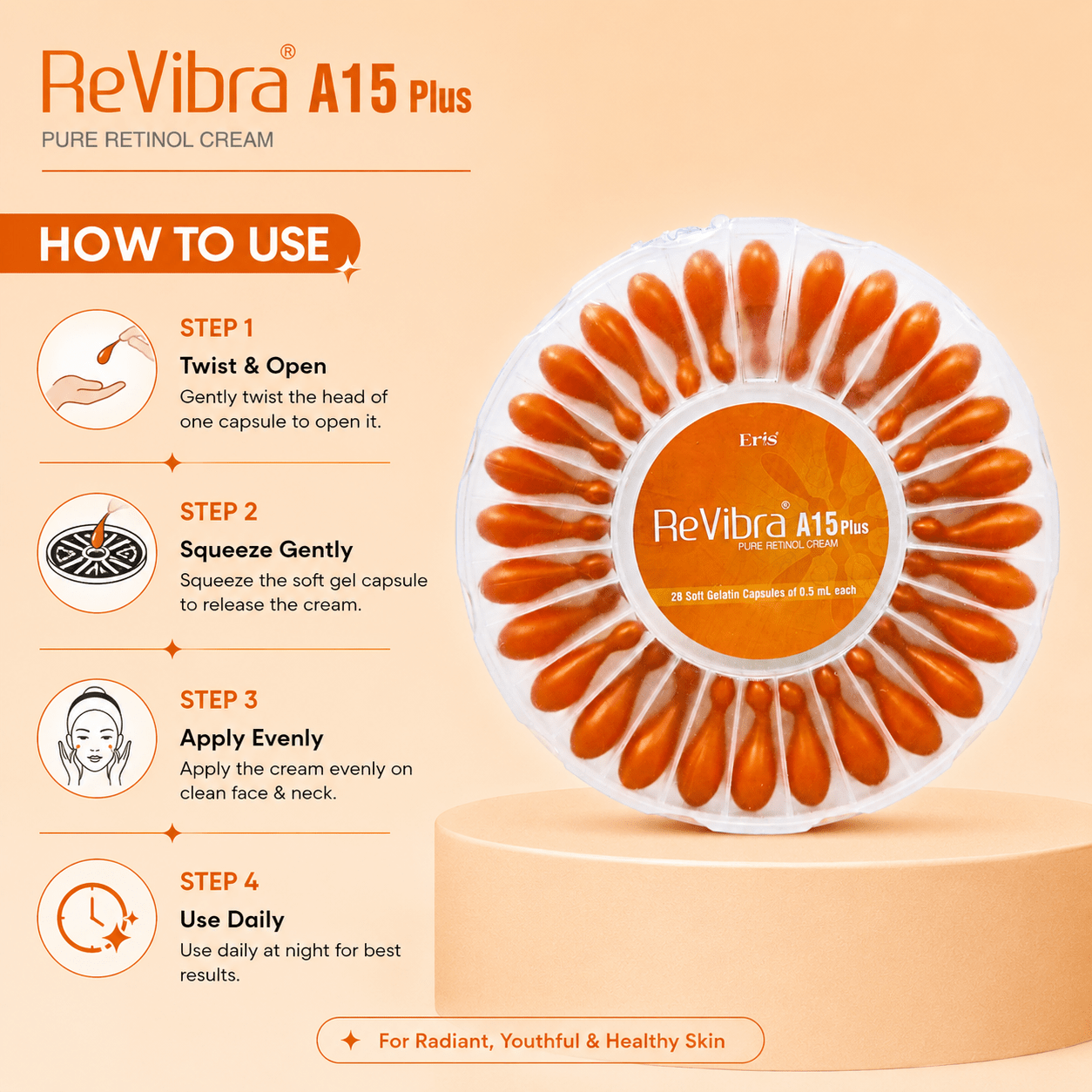 ReVibra A15 Plus Pure Retinol Cream - Cosmosentials