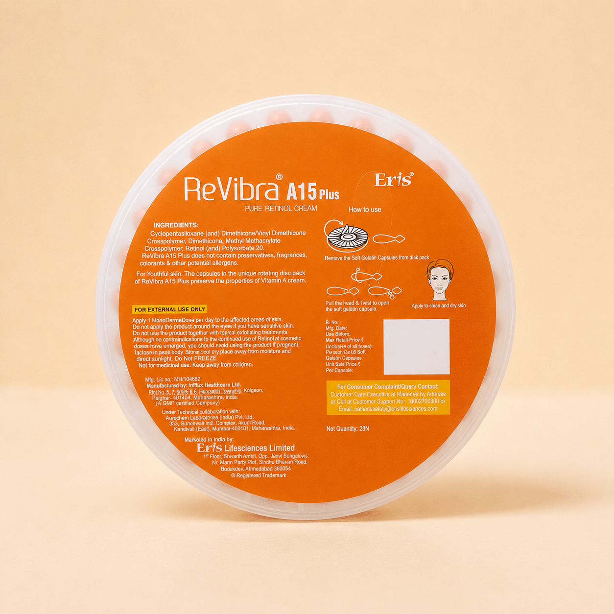 ReVibra A15 Plus Pure Retinol Cream - Cosmosentials