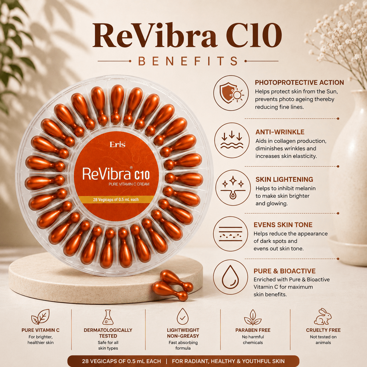 ReVibra C10 Pure Vitamin C Cream - Cosmosentials