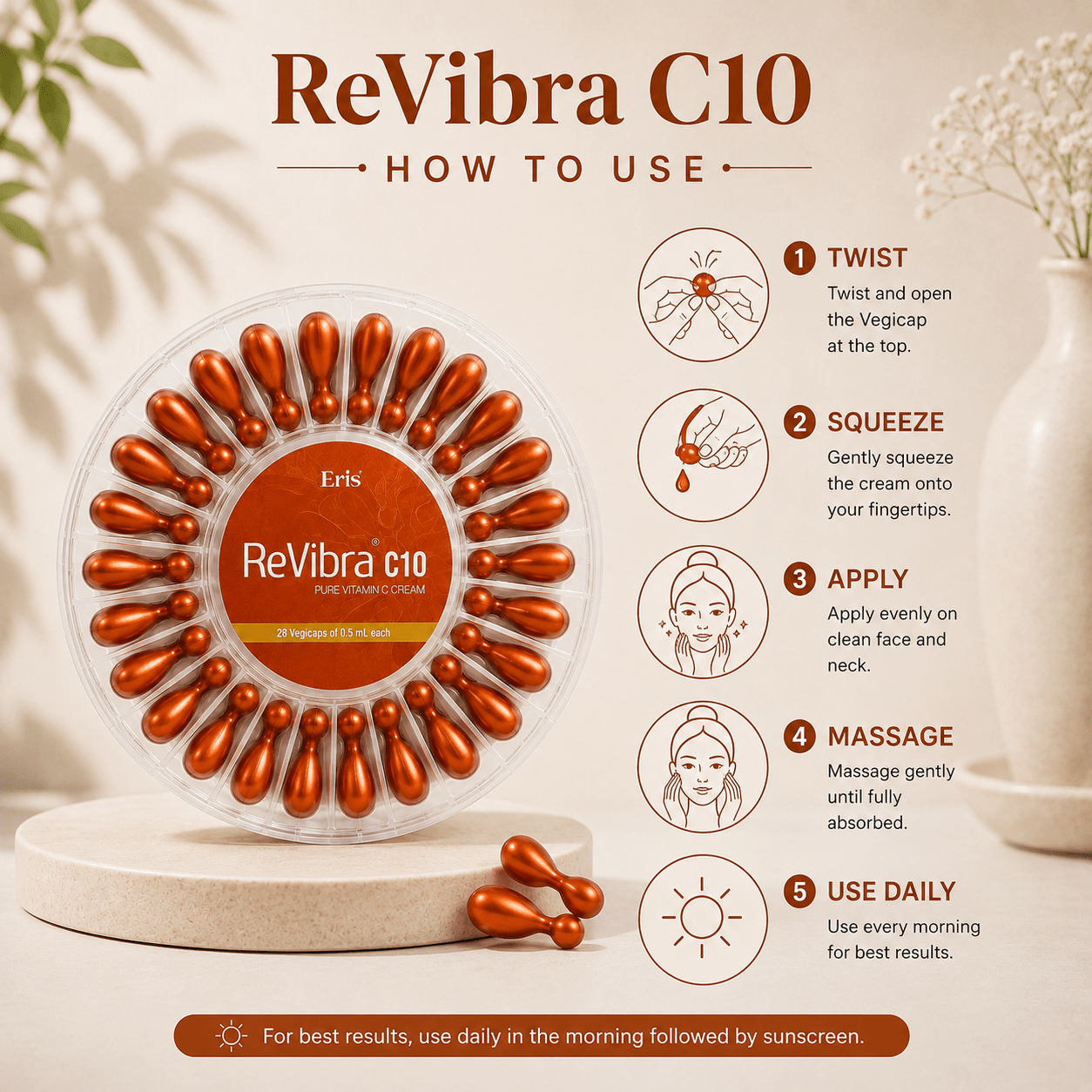 ReVibra C10 Pure Vitamin C Cream - Cosmosentials