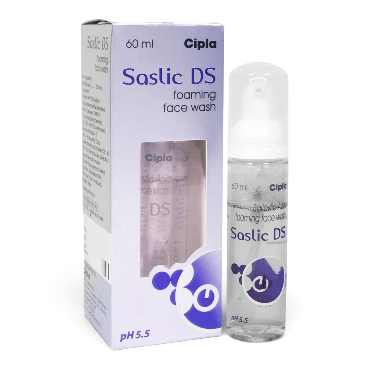 Saslic Ds Foaming Facewash - Cosmosentials