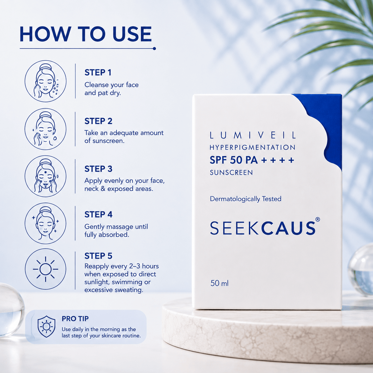 Seekcaus LumiVeil Hyperpigmentation Sunscreen SPF 50 PA++++ - Cosmosentials