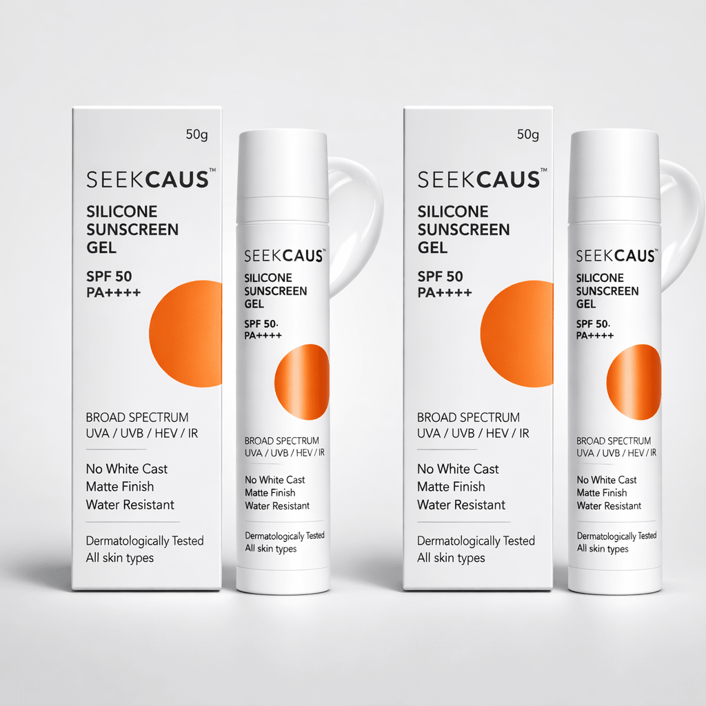 SEEKCAUS Silicone Sunscreen Gel, SPF 50 PA++++ - Cosmosentials