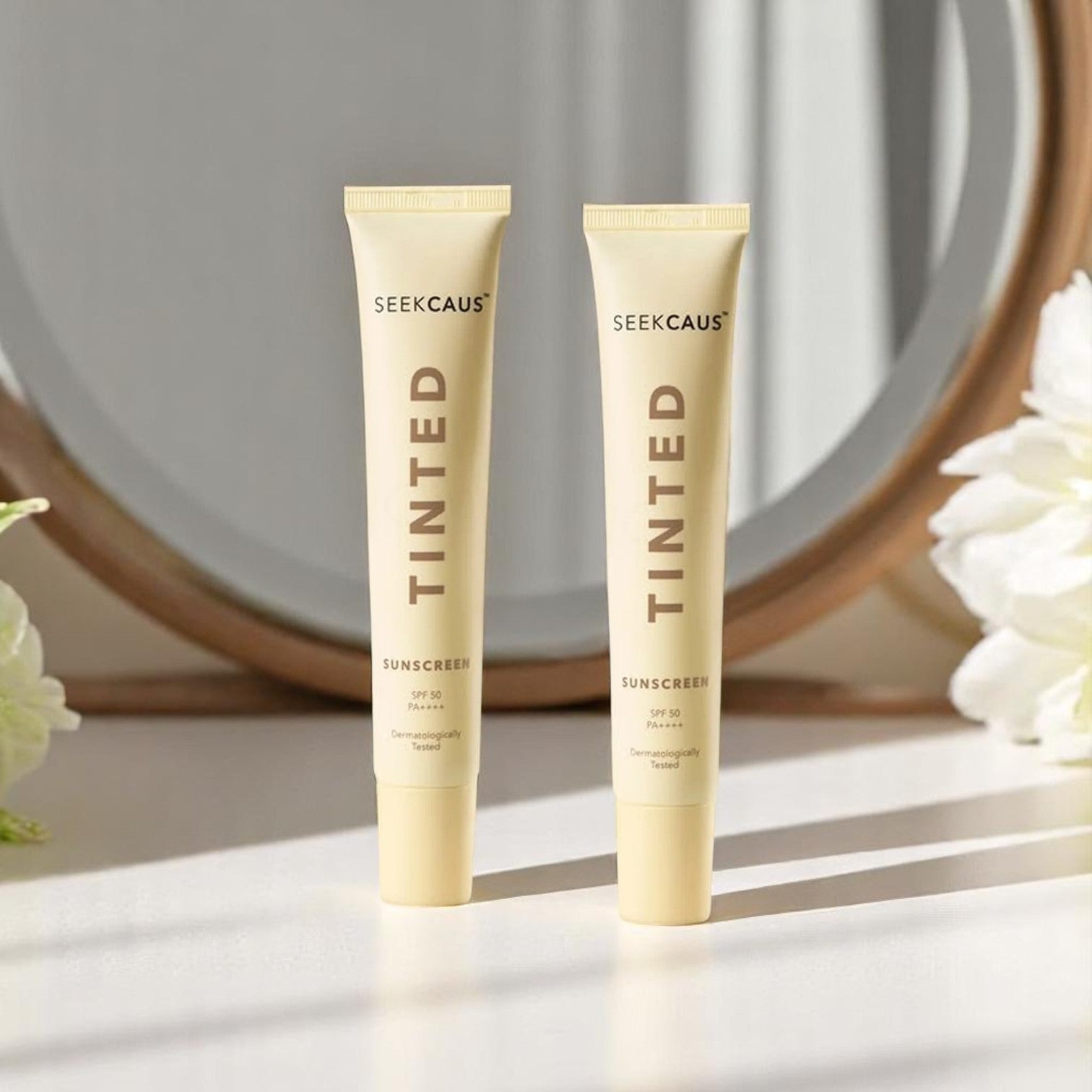 Seekcaus Tinted Sunscreen Gel SPF 50 PA++++ - Cosmosentials