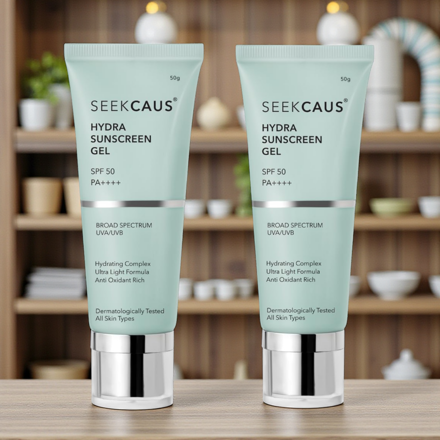 Seekcaus Hydra Sunscreen Gel SPF 50 PA++++