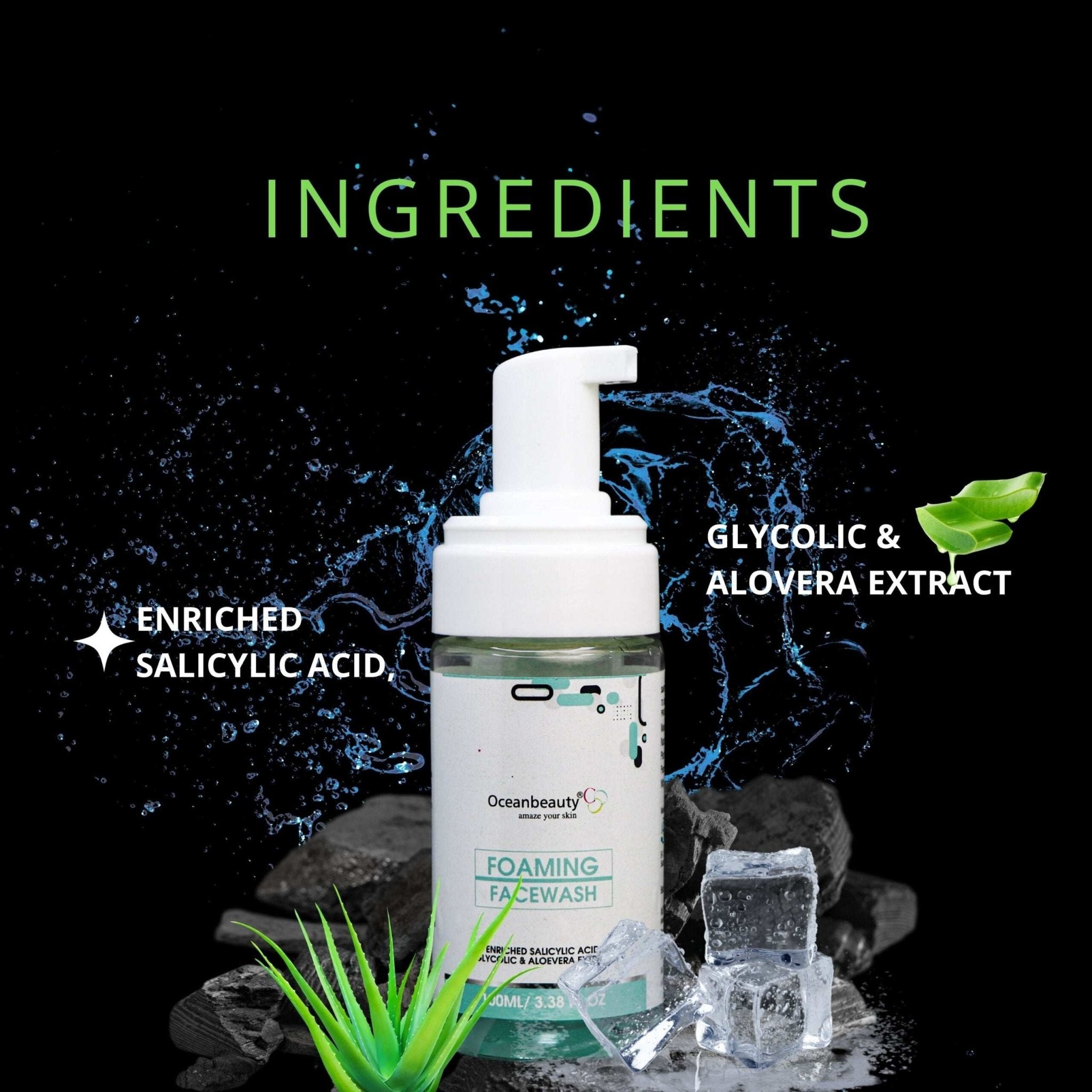 Serenity Sunscreen Lotion (SPF 50) with Oceanbeauty Foaming Facewash - Cosmosentials