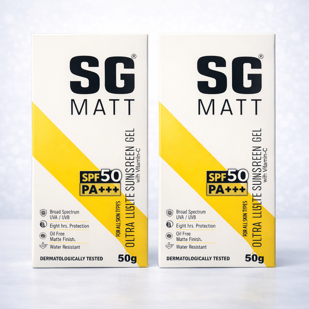 SG Matt Ultra Gold Matte Sunscreen Gel SPF 50 PA+++ (50g) - Cosmosentials