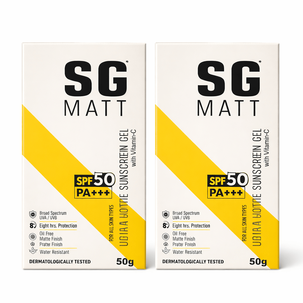 SG Matt Ultra Gold Matte Sunscreen Gel SPF 50 PA+++ (50g) - Cosmosentials