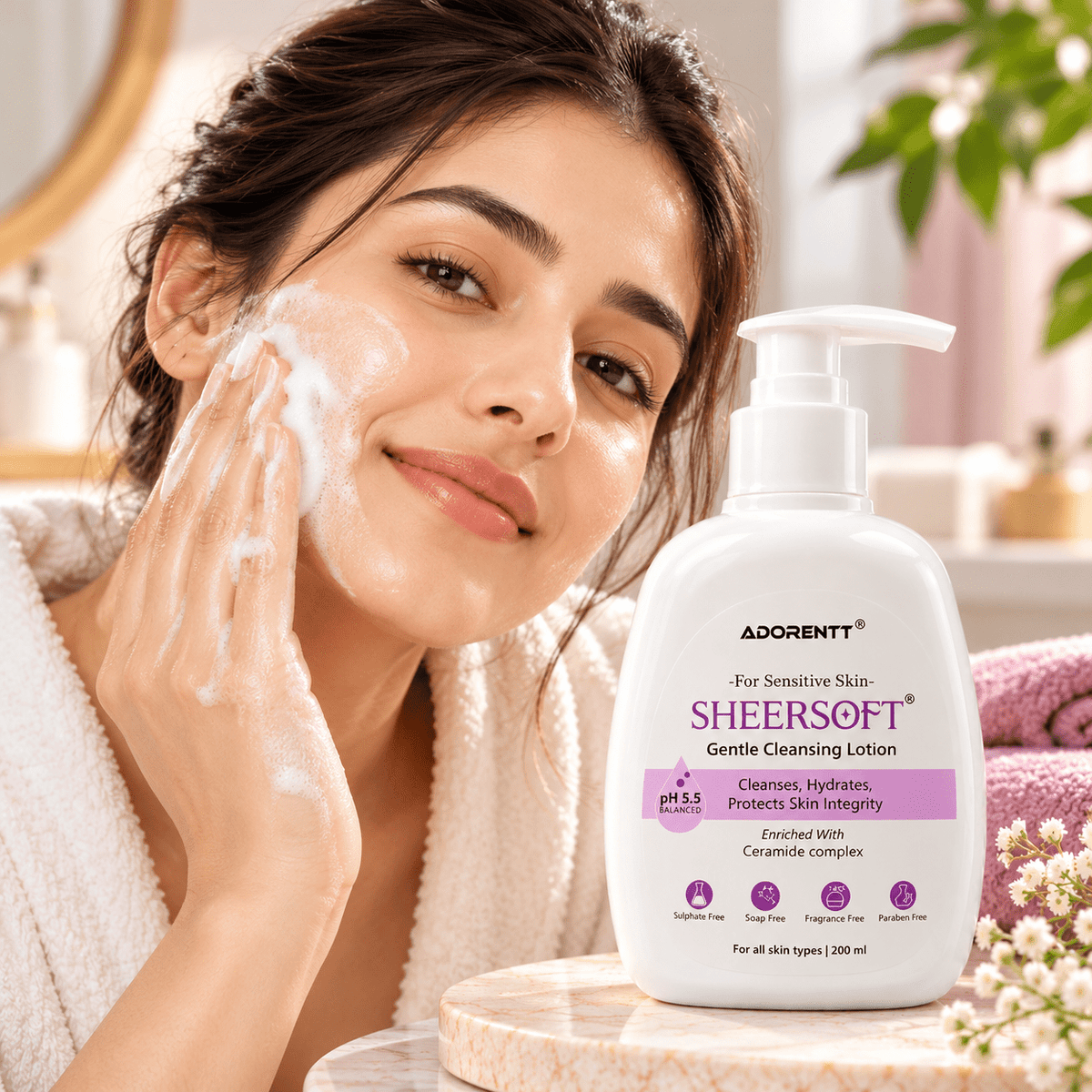 Sheersoft Gentle Cleansing Lotion 200 ml - Cosmosentials