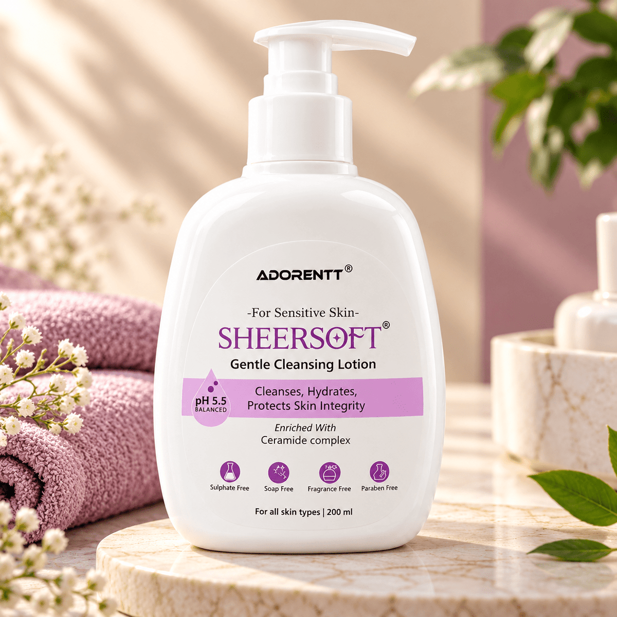 Sheersoft Gentle Cleansing Lotion 200 ml - Cosmosentials