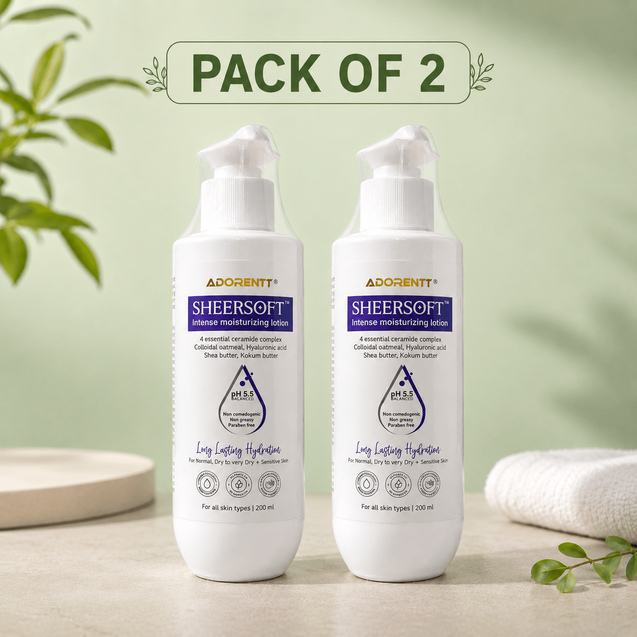 Sheersoft Intense Moisturizing Lotion 200ml - Cosmosentials