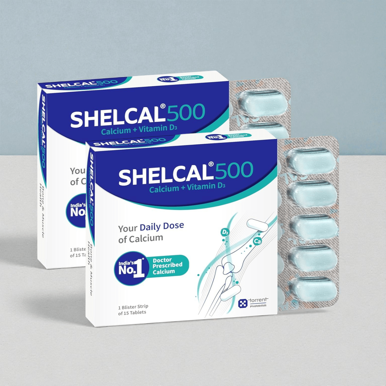 Shelcal 500 Calcium + Vitamin D3 Tablets - Cosmosentials