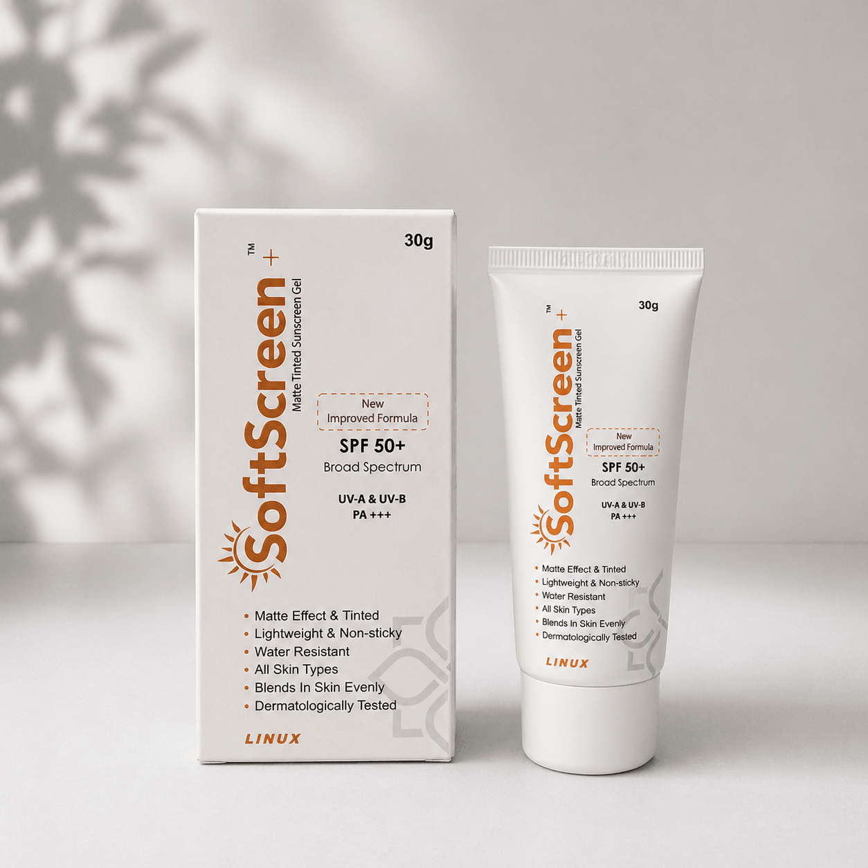 Softscreen+ Matte Tinted Sunscreen Gel SPF 50+ PA+++ - Cosmosentials